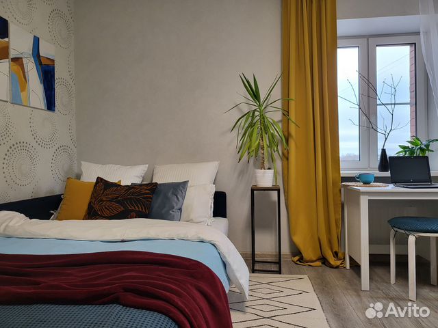 

1-к. квартира, 40 м², 3 кровати