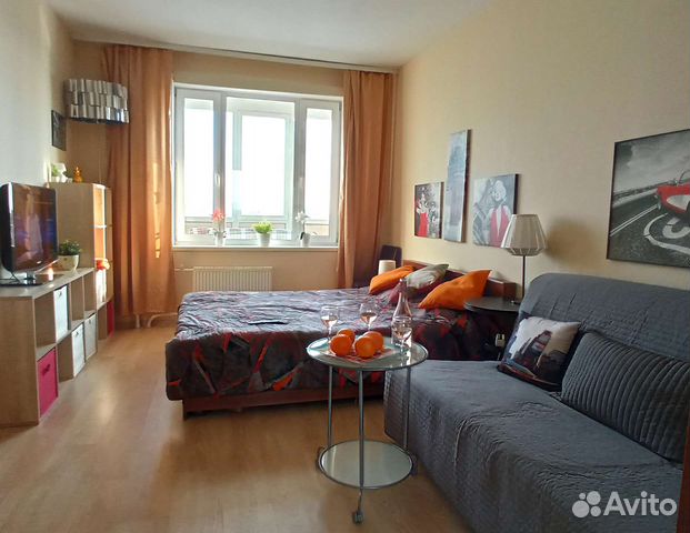 

1-к. квартира, 45 м², 2 кровати