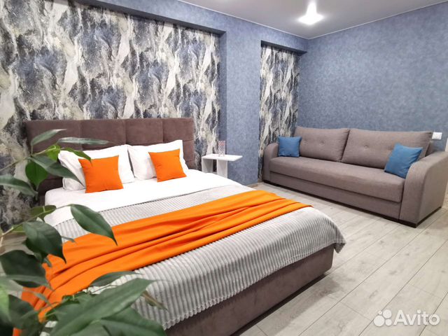 

1-к. квартира, 44 м², 2 кровати