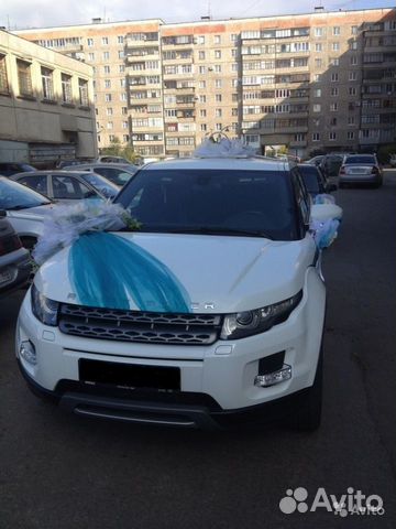 Авто на свадьбу range rover evoque