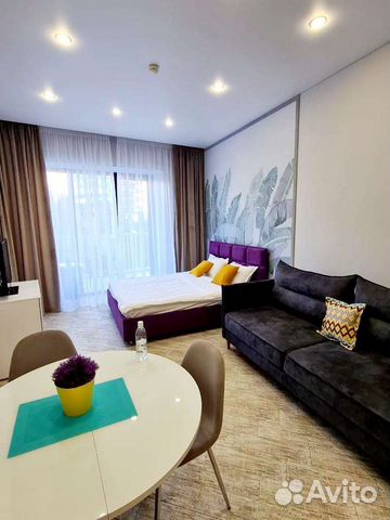 

Квартира-студия, 44 м², 2 кровати
