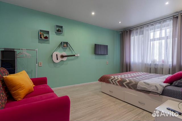 

1-к. квартира, 34 м², 2 кровати