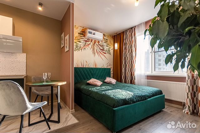 

Квартира-студия, 27 м², 2 кровати