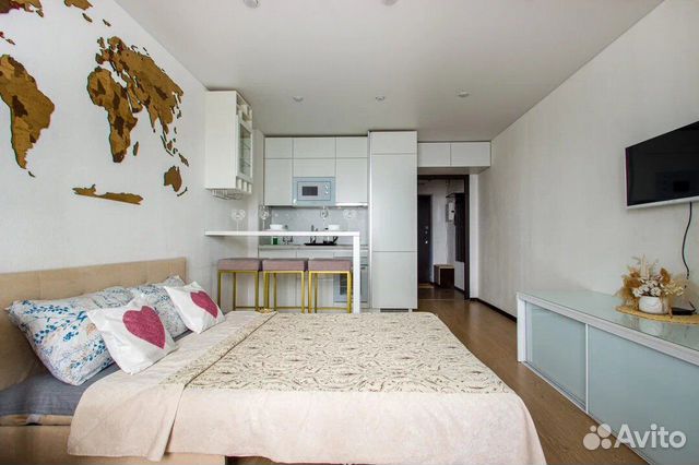 

Квартира-студия, 30 м², 1 кровать