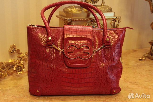 Женская сумка из аллигатора Escada Hand made
