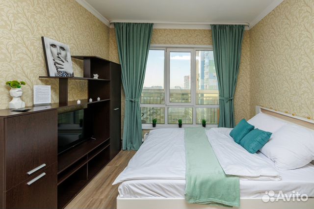 

1-к. квартира, 37 м², 2 кровати