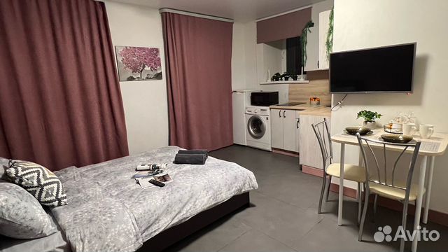 

Квартира-студия, 28 м², 1 кровать