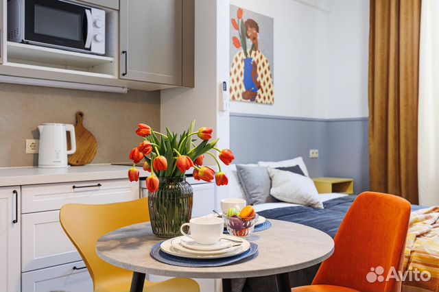 

Квартира-студия, 20 м², 2 кровати