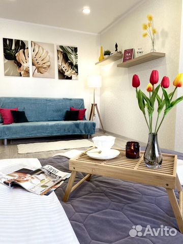 

1-к. квартира, 44 м², 2 кровати