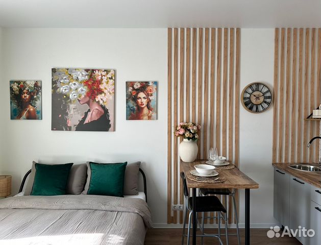 

Квартира-студия, 23 м², 2 кровати