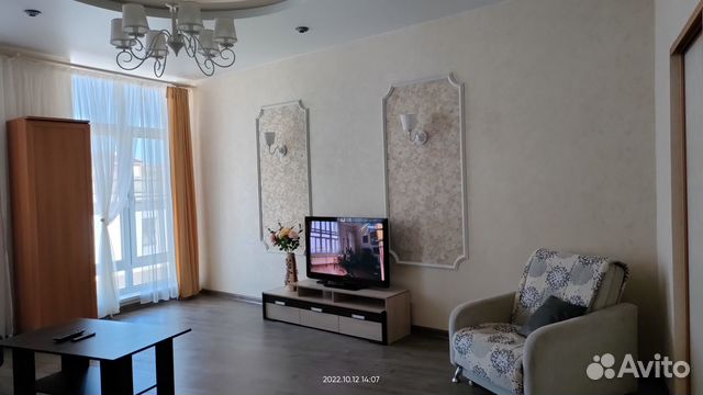 

1-к. квартира, 54 м², 2 кровати