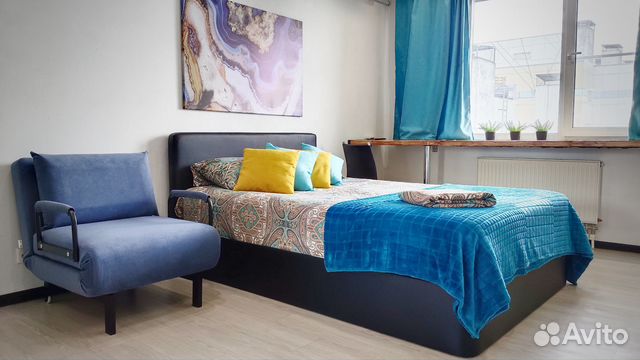 

1-к. квартира, 43 м², 2 кровати