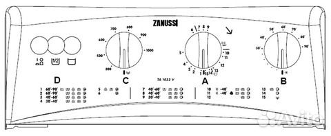 Схема zanussi ta1033v