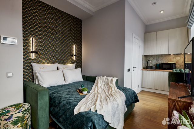 

Квартира-студия, 18 м², 1 кровать
