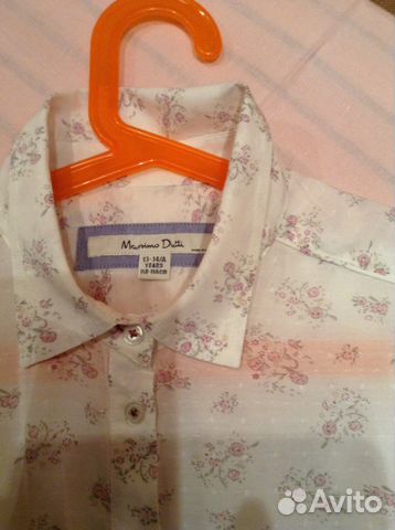 Рубашка для девочки.Massimo Dutti+Поло с длин.рука