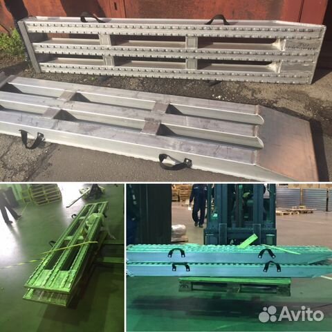 Алюминиевые аппарели до 32 тонн, 2400 мм длина