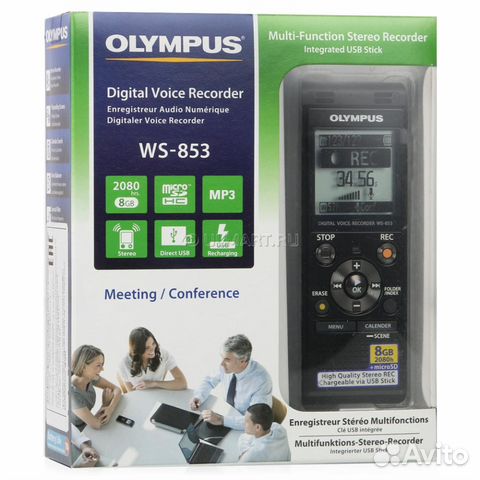 Диктофон Olympus WS-853 black (8 gb) Диктофон Olympus WS-853 black (8 gb)