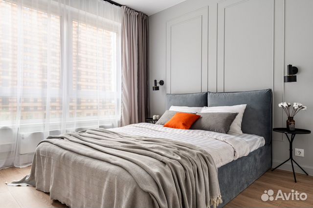 

1-к. квартира, 42 м², 2 кровати