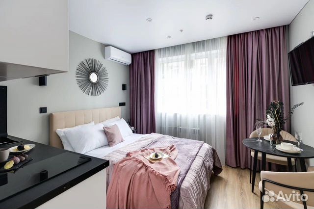 

Квартира-студия в апарт-отеле, 18 м², 2 кровати