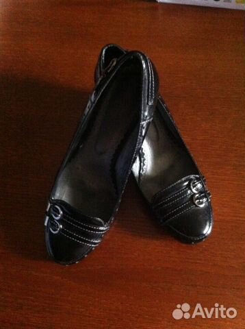 Продам туфли бу размер 38, черные