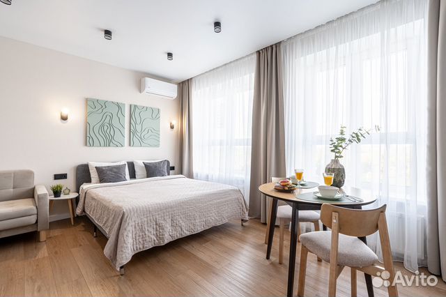 

Квартира-студия, 25 м², 2 кровати