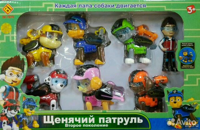 Щенячий патруль, каждый со своим значком Щенячий патруль, каждый со своим значком