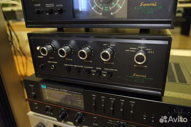 Sansui AU-222 TU-555 усилитель и тюнер Sansui AU-222 TU-555 усилитель и тюнер