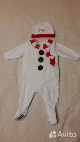 Новогодний костюм Снеговик 3-6 мес.Mothercare Новогодний костюм Снеговик 3-6 мес.Mothercare