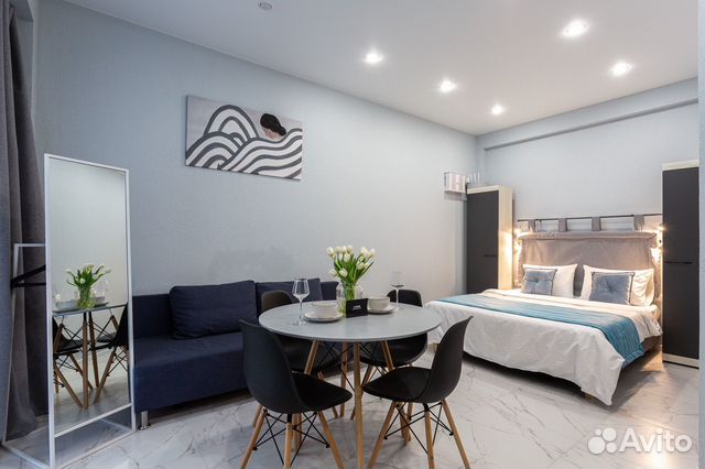 

Квартира-студия, 28 м², 2 кровати