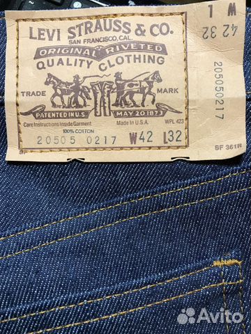 Джинсы Levis 505 W42xL32 made in USA винтаж