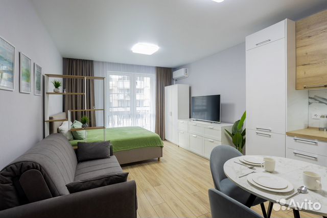 

Квартира-студия, 30 м², 2 кровати