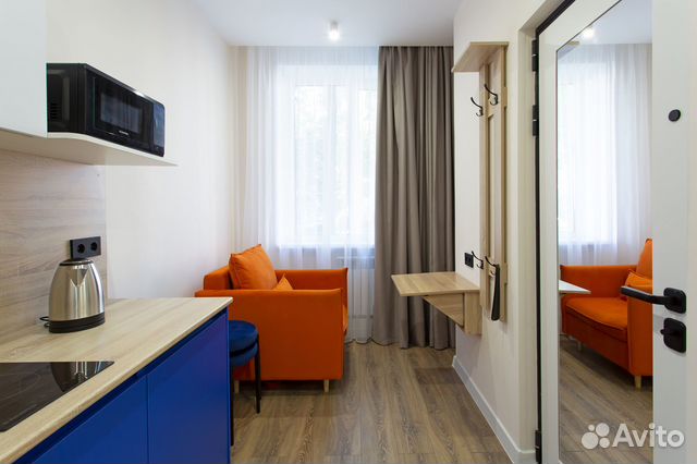 

Квартира-студия в апарт-отеле, 10,5 м², 1 кровать