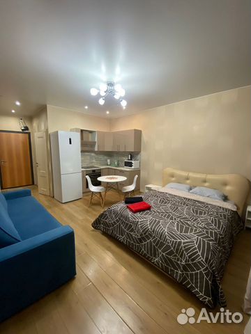 

Квартира-студия, 33 м², 2 кровати