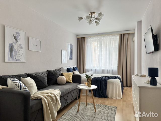 

1-к. квартира, 43 м², 2 кровати