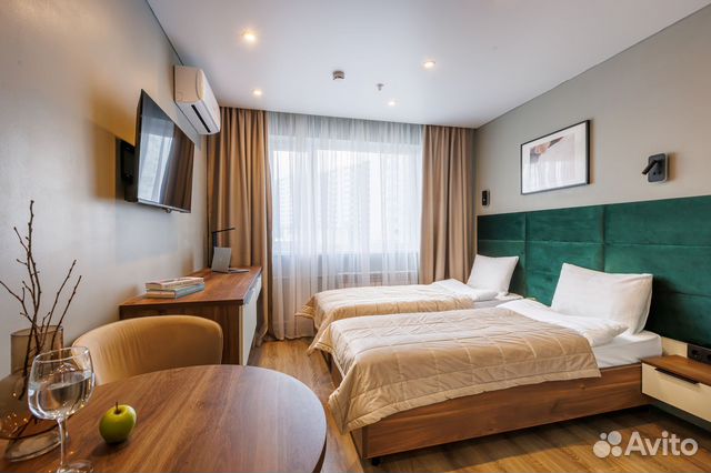 

Квартира-студия в апарт-отеле, 20 м², 3 кровати