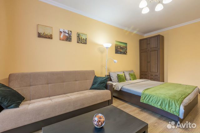 

1-к. квартира, 37 м², 2 кровати