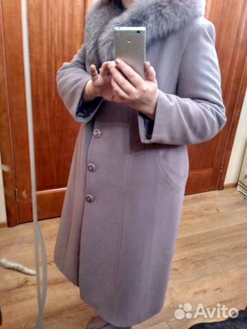 Зимнее пальто светло сиреневое 58р Зимнее пальто светло сиреневое 58р