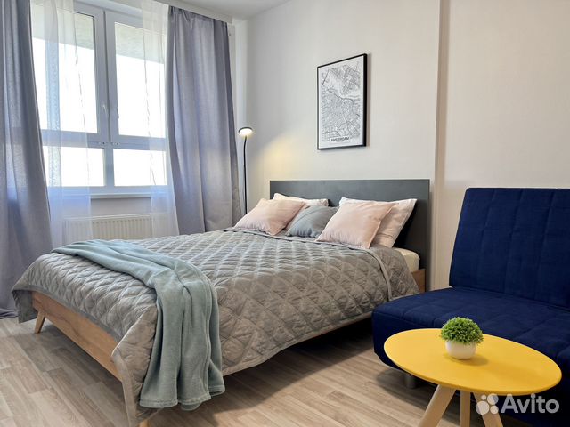

1-к. квартира, 42 м², 2 кровати