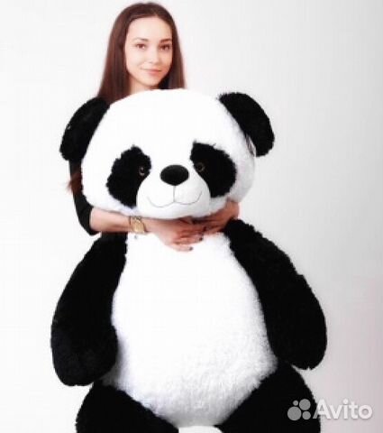 Большой плюшевый мишка панда. Подарок. Доставка