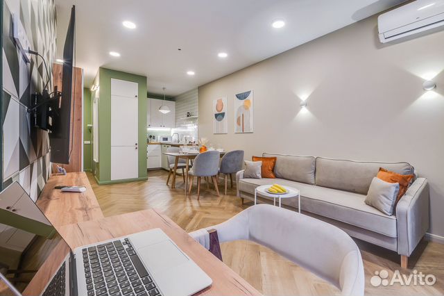 

1-к. квартира, 47 м², 2 кровати