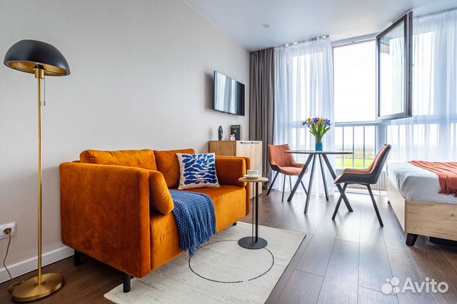 

Квартира-студия, 28 м², 2 кровати
