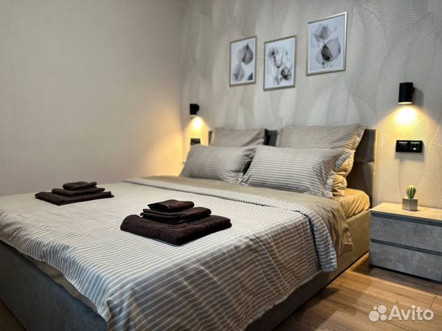 

1-к. квартира, 46 м², 2 кровати