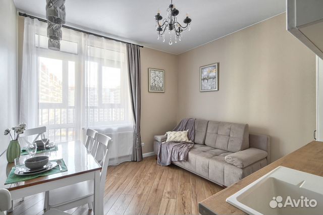 

1-к. квартира, 38 м², 2 кровати