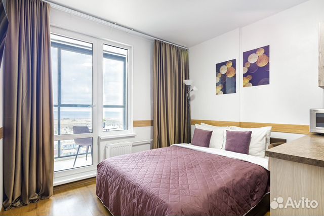 

Квартира-студия, 27 м², 2 кровати