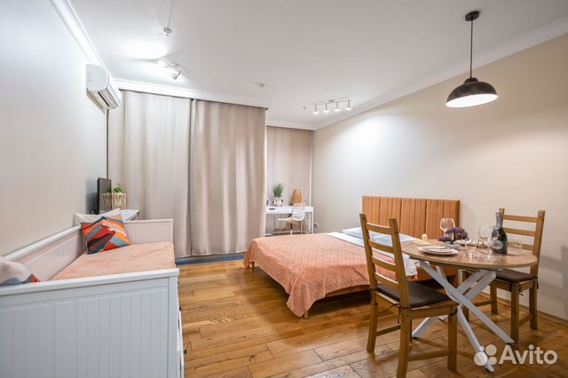

Квартира-студия, 35 м², 2 кровати