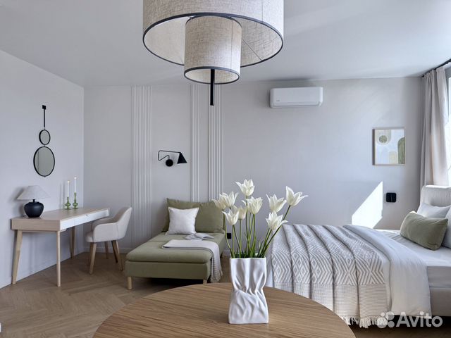 

Квартира-студия, 36 м², 1 кровать