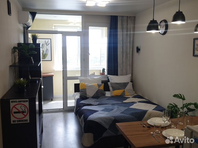 

Квартира-студия, 27 м², 1 кровать