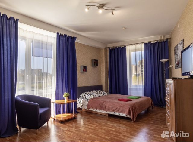 

1-к. квартира, 45 м², 2 кровати
