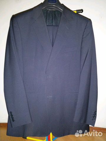 Костюм мужской Canali (Италия) тёмно-синий, р. 52 Костюм мужской Canali (Италия) тёмно-синий, р. 52