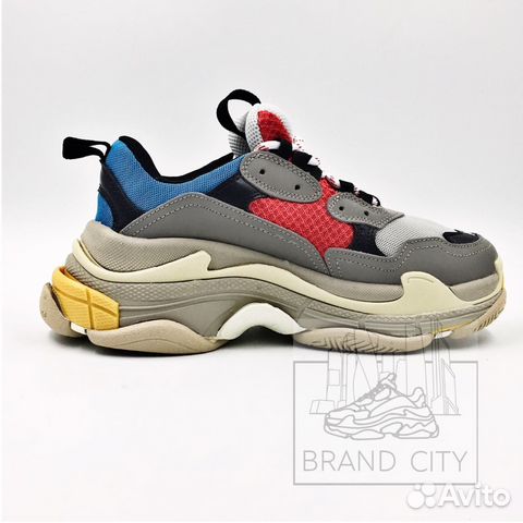 Balenciaga Triple S Grey Red Blue 36-45 Balenciaga Triple S Grey Red Blue 36-45